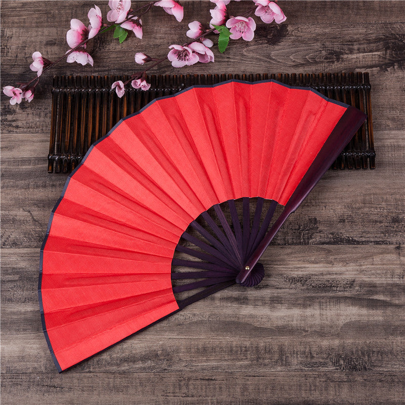 Double-sided silk fan