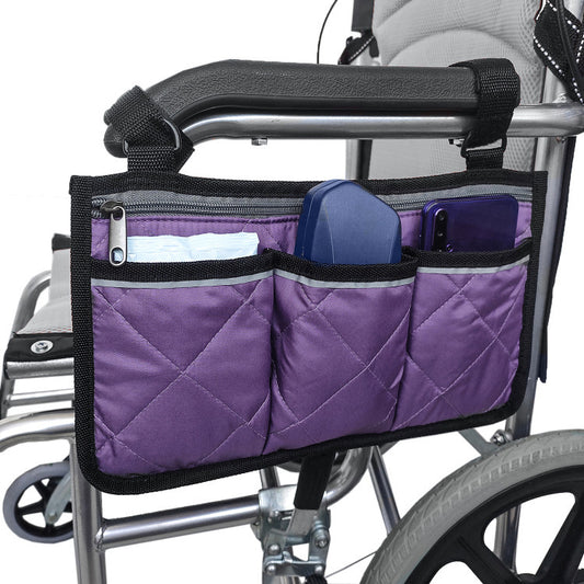 Wheelchair Side Armrest Storage Bag