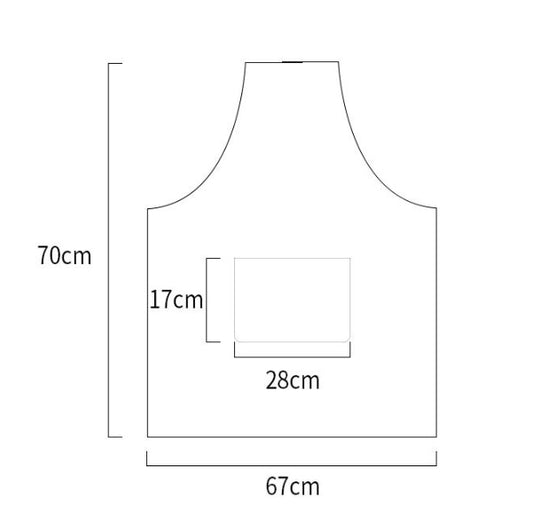 Korean style simple cutlery cotton apron