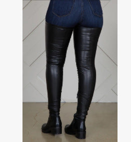 New Women's Long-tube Elastic Low-heel Boots