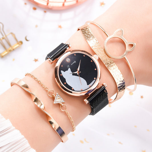 Quartz Women's Fashion Leisure Alloy Textile Watch