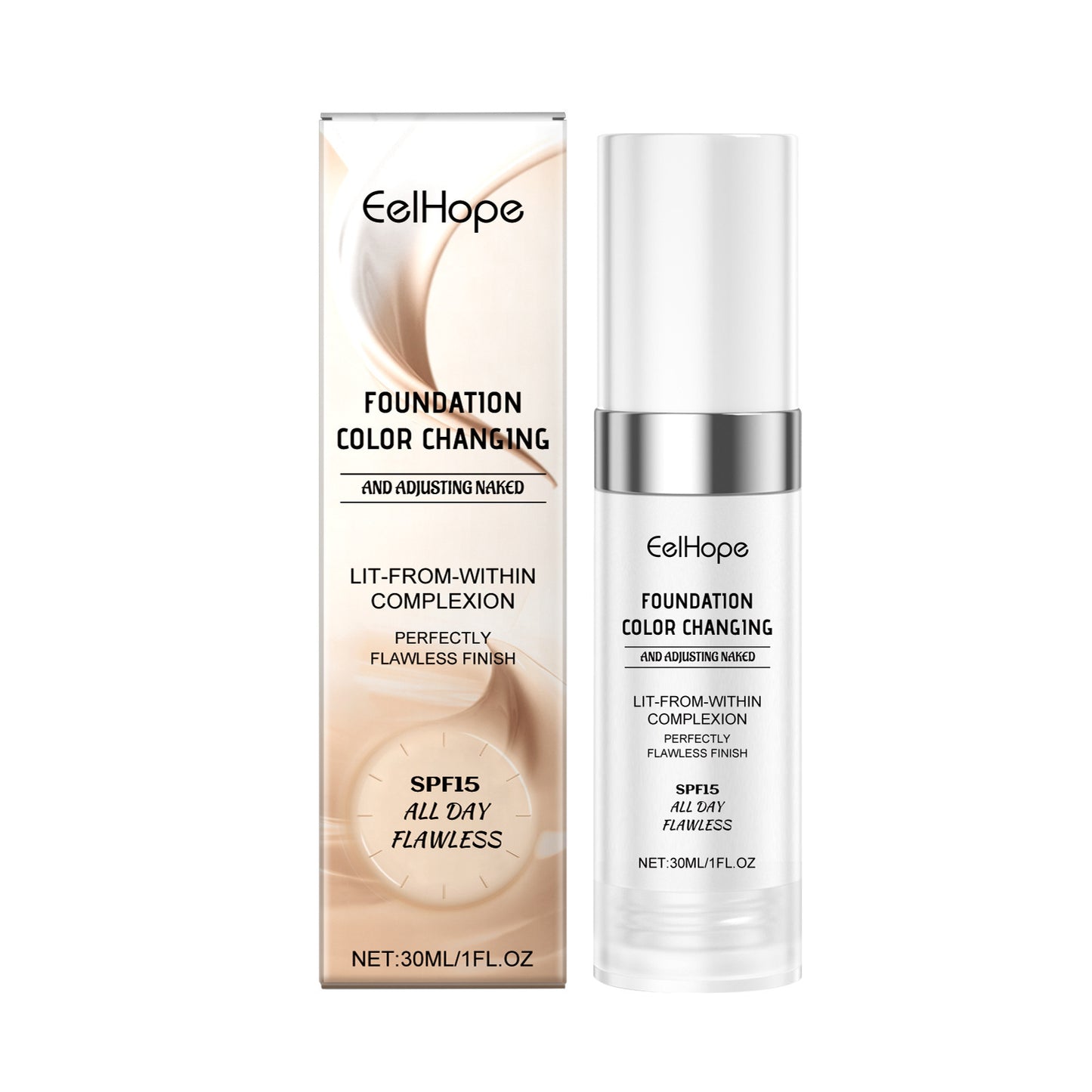 Temperature Change Concealing Foundation Natural Moisturizing