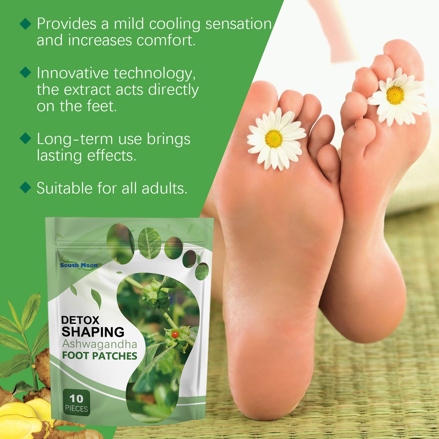 Detox Shaping Ashwagandha Foot Patches