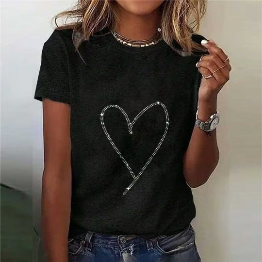 3D Digital Printing Summer New Loose Fashion Brand T-shirt For Women