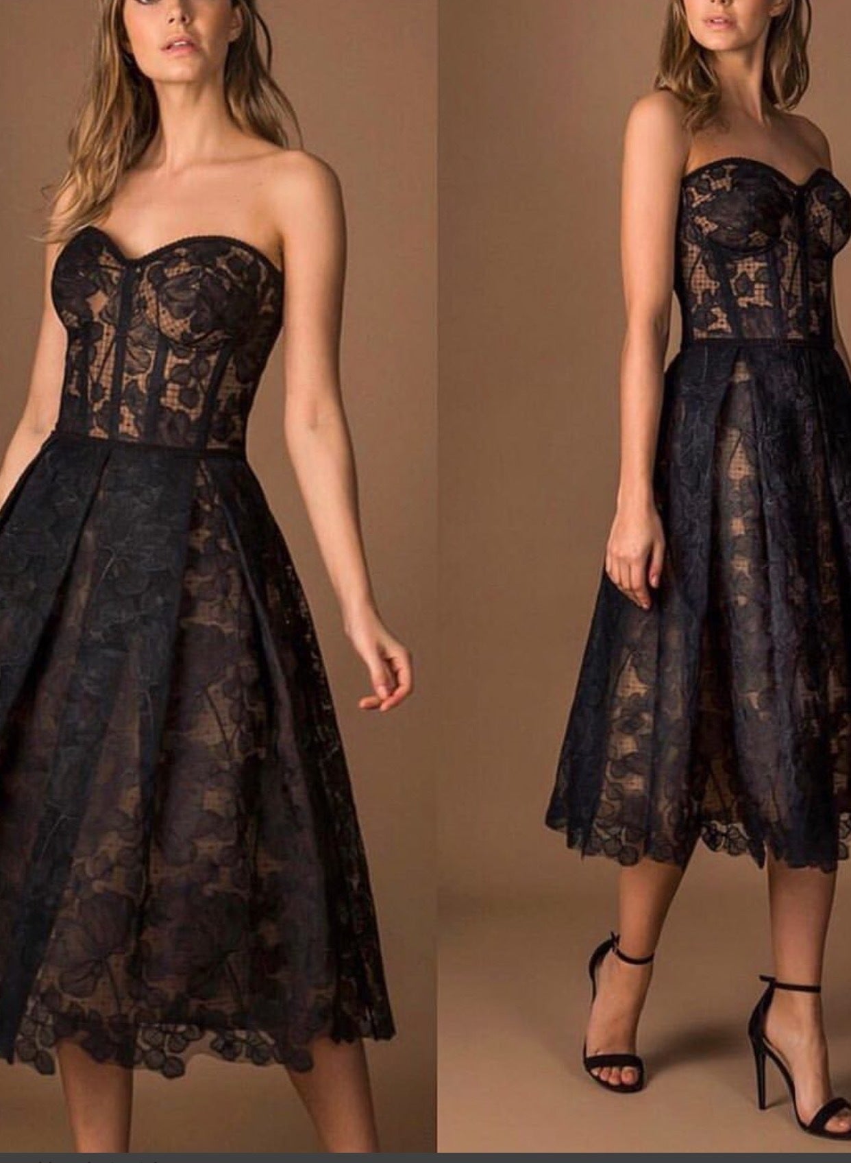 Tube Top Flower Beautiful Dress