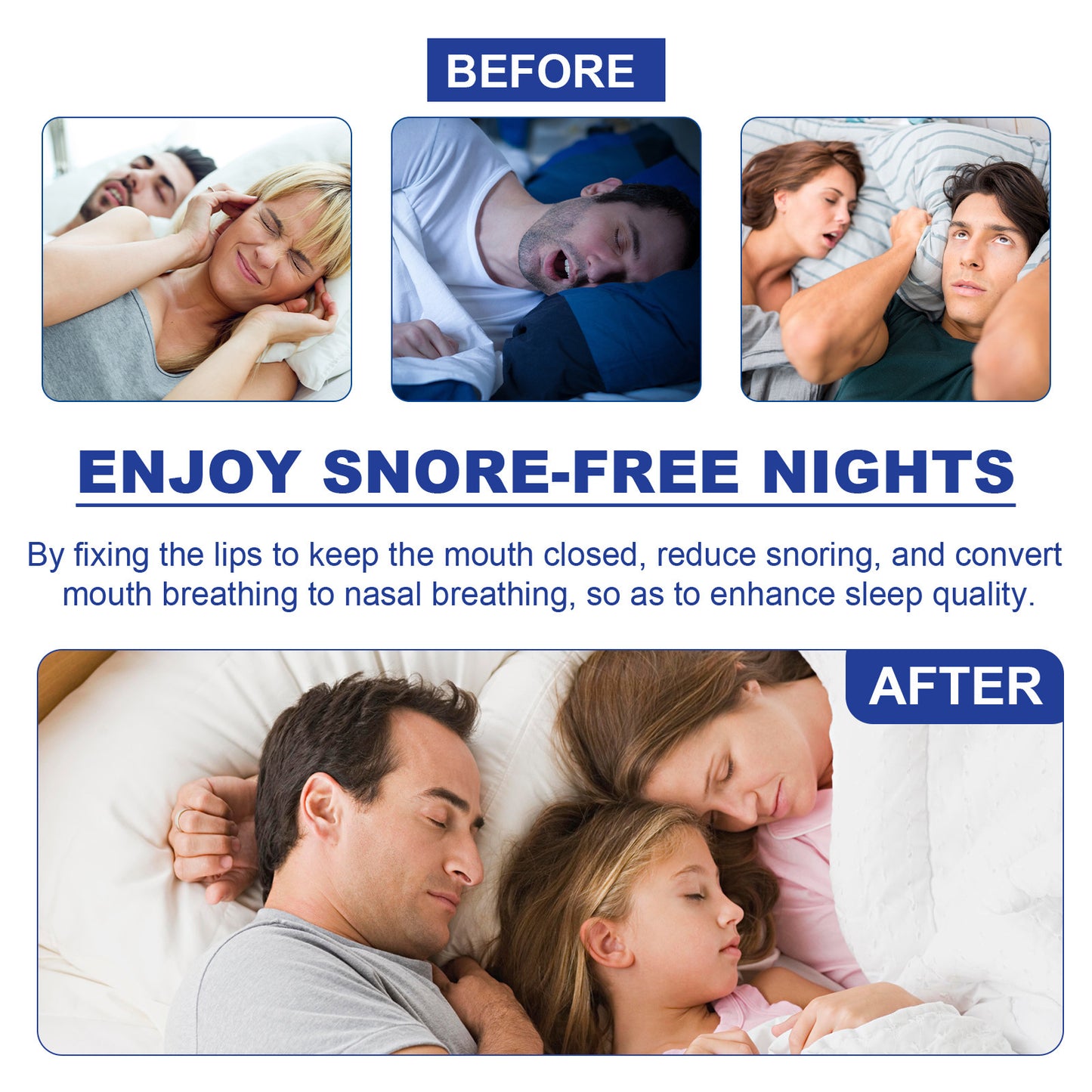 Closed Mouth Anti-snoring Sleep Stickers