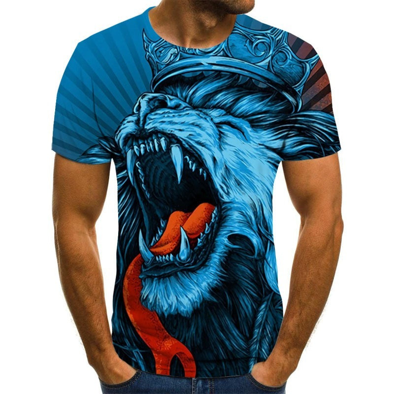 Animal Beast Lion Summer Men's T-Shirt