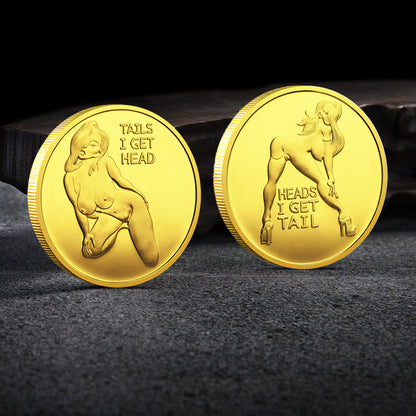 Metal Commemorative Coins Lucky Gifts Gold Plate