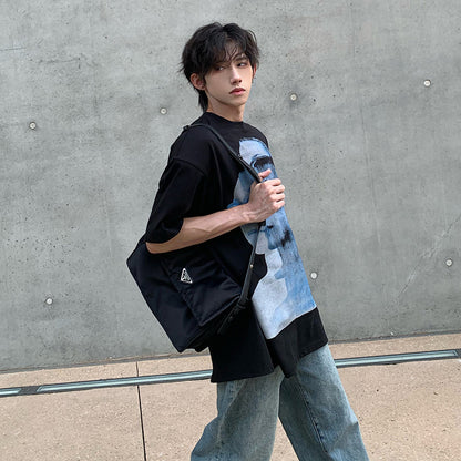 High Street Hipster Short-sleeved T-shirt Guy