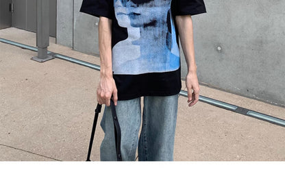 High Street Hipster Short-sleeved T-shirt Guy