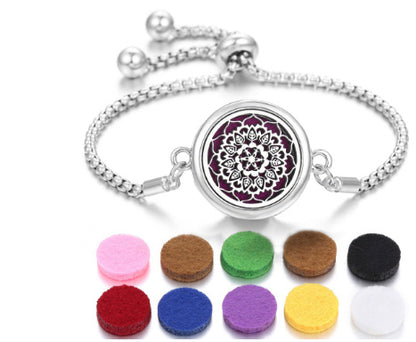 Lucky Tree Aromatherapy Oil Stainless Steel Alloy Bracelet
