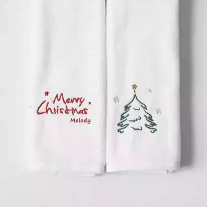 Customized Christmas Gift Name Enterprise Handheld Gift Pure Cotton Absorbent Towel