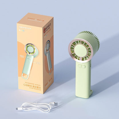 Ice Cooling Fan Handheld USB Rechargeable
