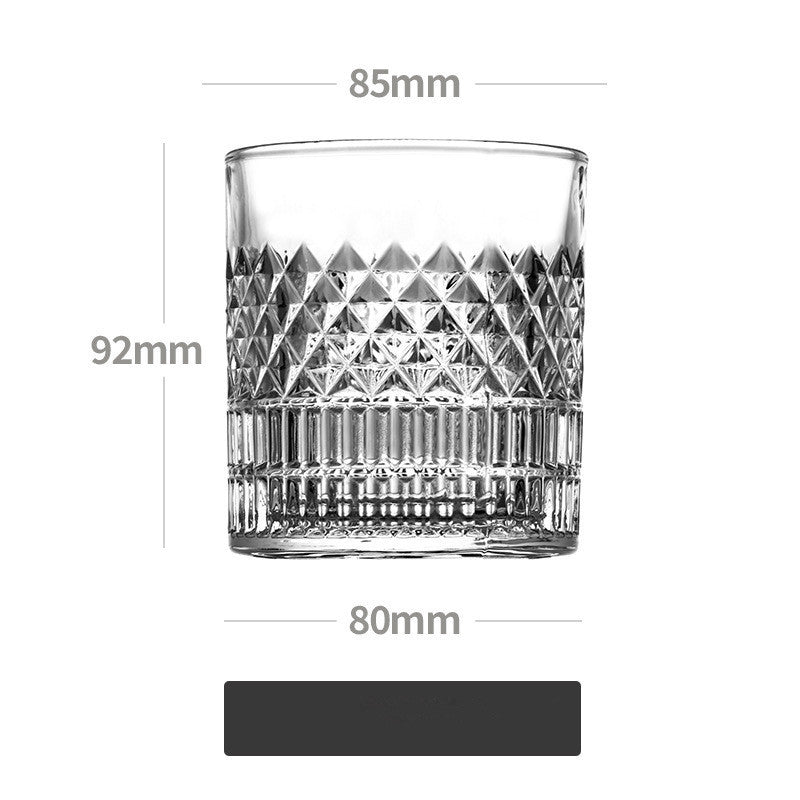 Glass Creative Relief Cup Transparent Household Tea Cup