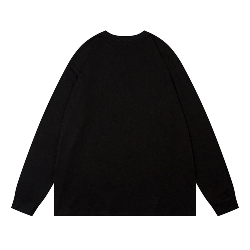 Men's Cotton Casual Round Neck Cartoon Anime Print T-shirt