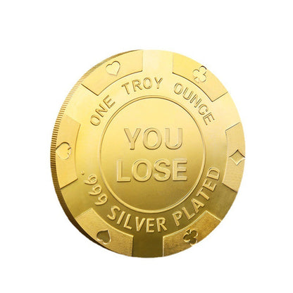 Metal Commemorative Coins Lucky Gifts Gold Plate