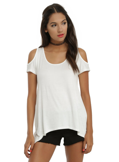Wing print strapless T-shirt