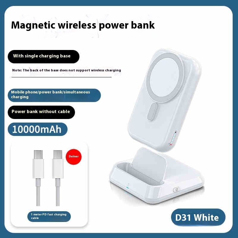 Ultra-thin Compact Portable Magnetic Wireless Power Bank