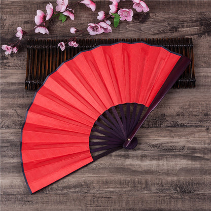 Double-sided silk fan