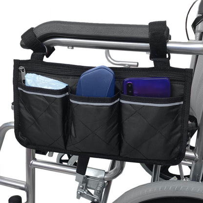 Wheelchair Side Armrest Storage Bag