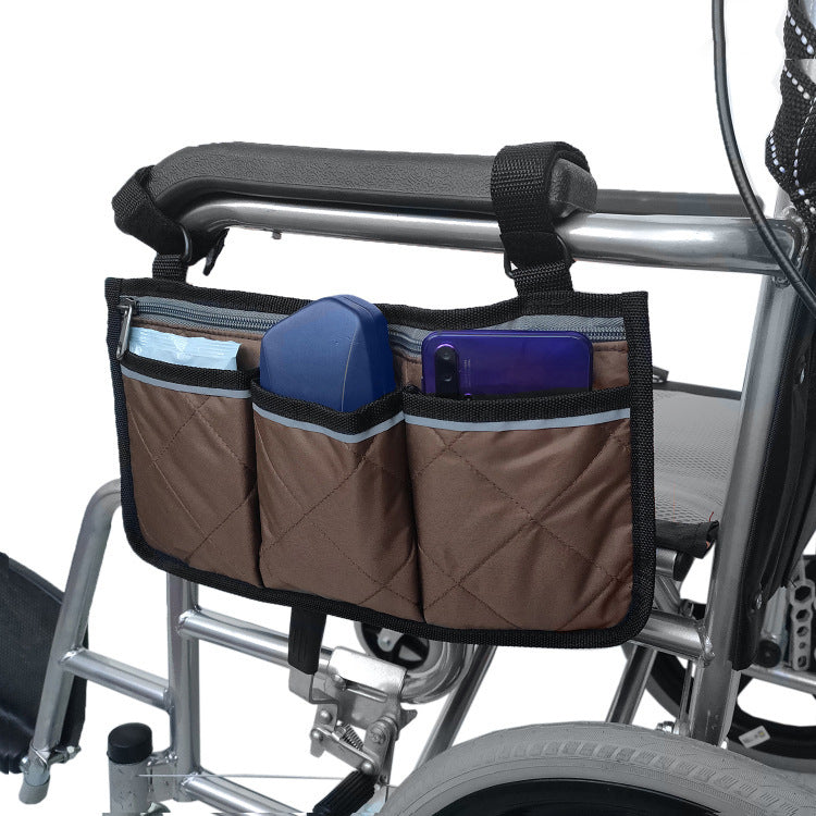 Wheelchair Side Armrest Storage Bag