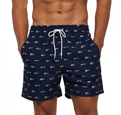 Printed Shorts Summer Casual Beach Pants Floral Loose Swimming Seaside