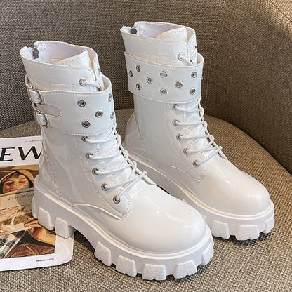 Thick-Soled Martin Boots Women's British Style New Boots