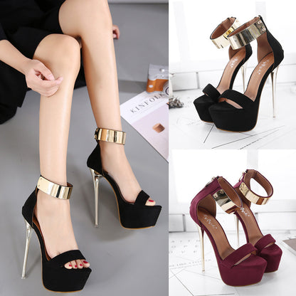 Fashionable New Waterproof Platform Stiletto Heel