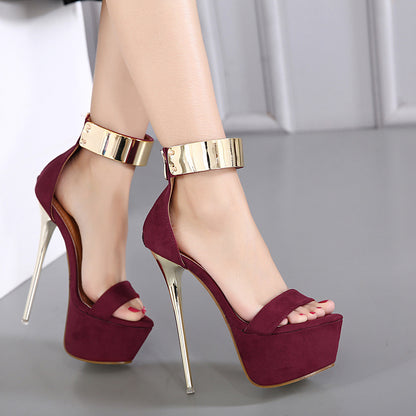 Fashionable New Waterproof Platform Stiletto Heel
