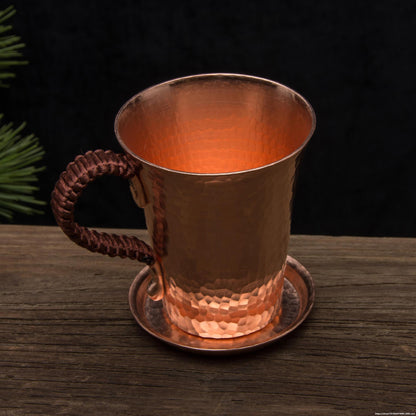 Pure Copper Handmade Cup Handmade Copper Water Cup Thick Copper Cup