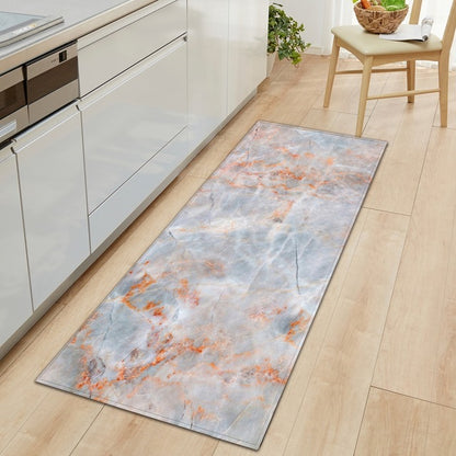 Modern Kitchen Mat Long Strip Bedroom Entrance Doormat 3D Pattern