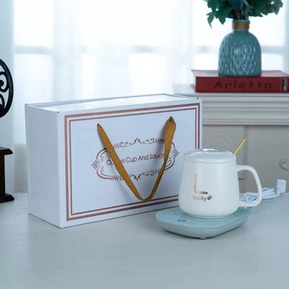 Creative Warm Cup Microgravity Automatic Heating Ceramic Cup Coaster