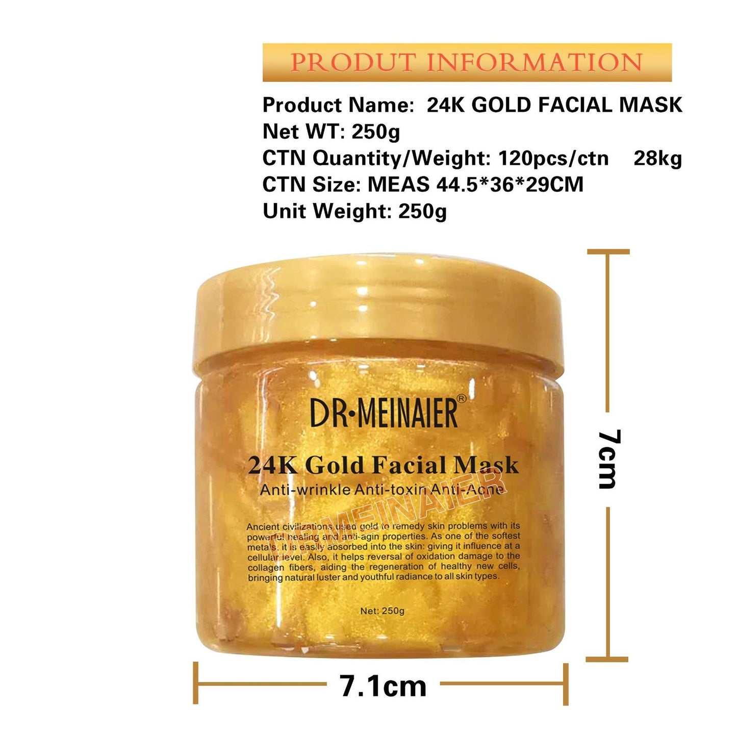 Daub-Type 24k Gold Collagen Repair Sleep Mask