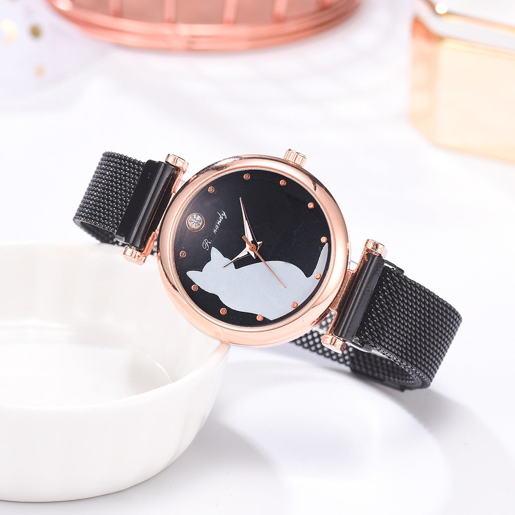 Quartz Women's Fashion Leisure Alloy Textile Watch