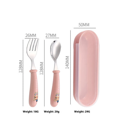 304 Children's Cutlery Set Short Handle Stainless Steel Spoon
