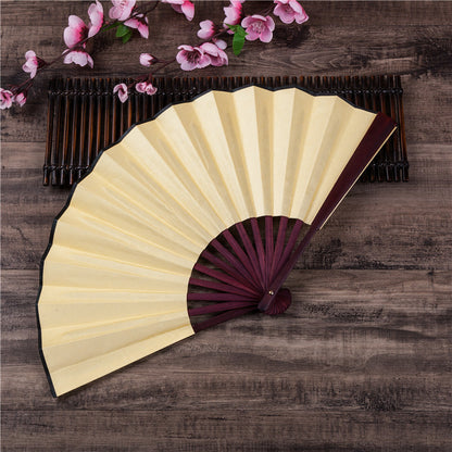Double-sided silk fan