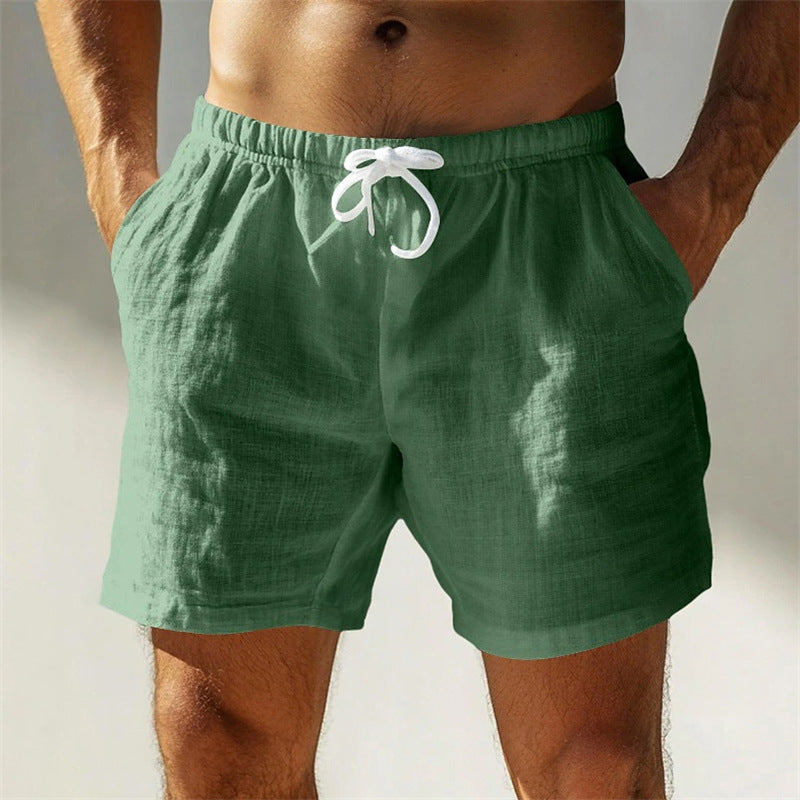 Pure Cotton Casual Solid Color Breathable Outdoor Short Shorts