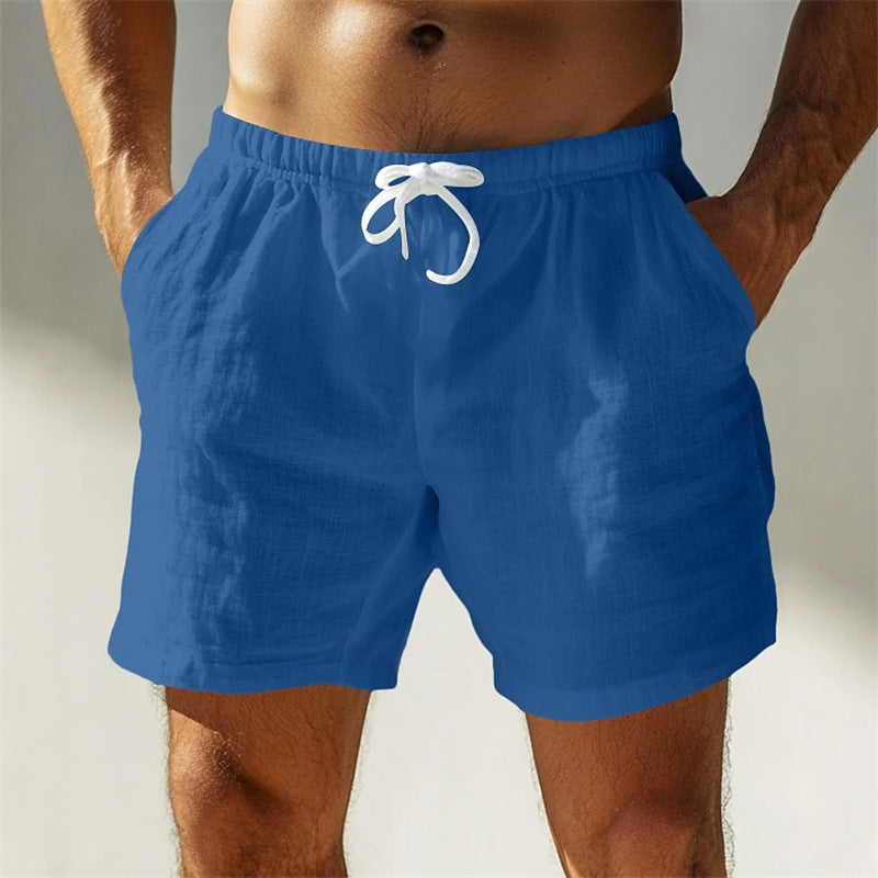 Pure Cotton Casual Solid Color Breathable Outdoor Short Shorts