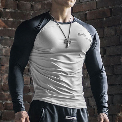Men's Sports Top Slim Fit Long-sleeve T-shirt