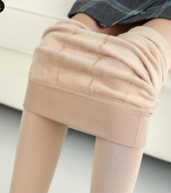 Fashionable Warm Fur Leggings Winter Body Legs Keep Warm