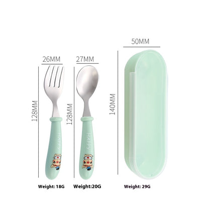 304 Children's Cutlery Set Short Handle Stainless Steel Spoon