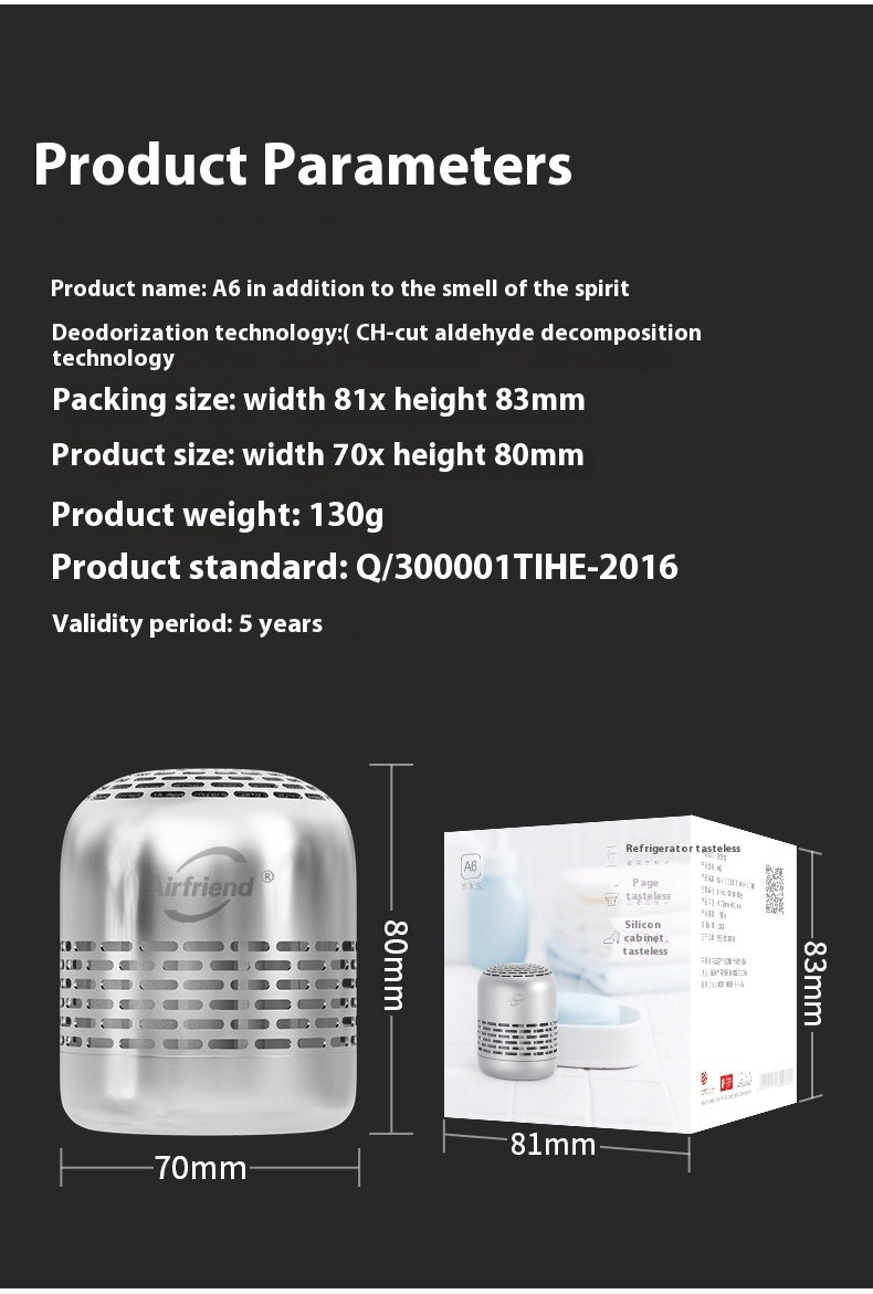 Formaldehyde Removal Sterilization And Odor Removal Mini Car Air Purifier