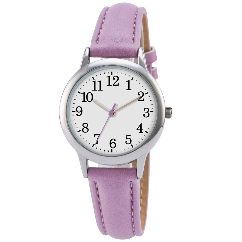 Women's waterproof belt quartz watch
