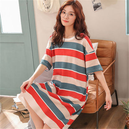 Nightdress Short Sleeve Ladies Summer Homewear Set