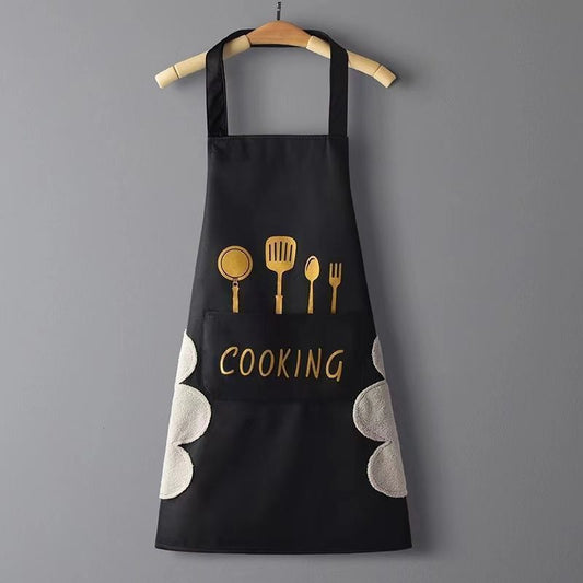 Home Kitchen Waterproof And Oil Proof Apron Cute Version Customization