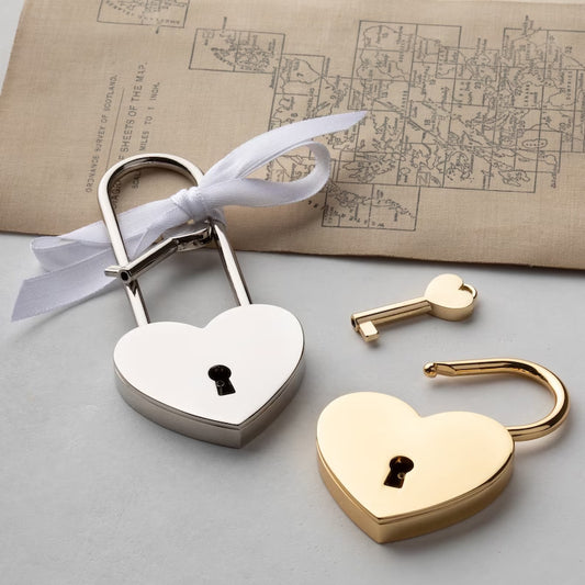 Customized Heart-shaped Padlock Wedding Lock Anniversary Gift