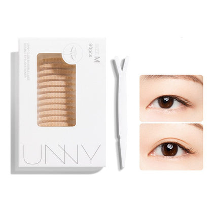 Female Seamless Natural Swollen Eye Bubble Fiber Mesh Single And Double Sides Flesh Color College Lace Invisible Double Eyelid Patch