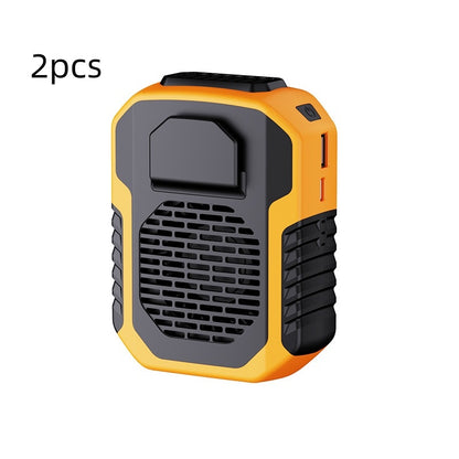 Portable Waist Fan USB Air Conditioning Rechargeable Hanging Neck Mini Fan Outdoor Sports Cooling Waist Clip On Fan