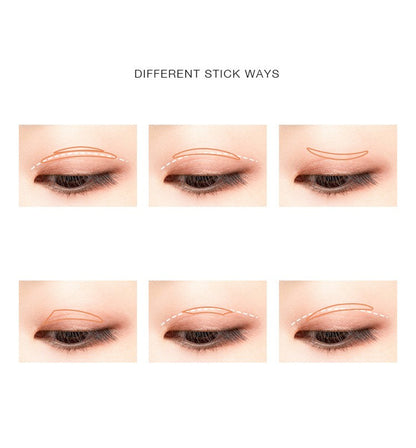 Female Seamless Natural Swollen Eye Bubble Fiber Mesh Single And Double Sides Flesh Color College Lace Invisible Double Eyelid Patch