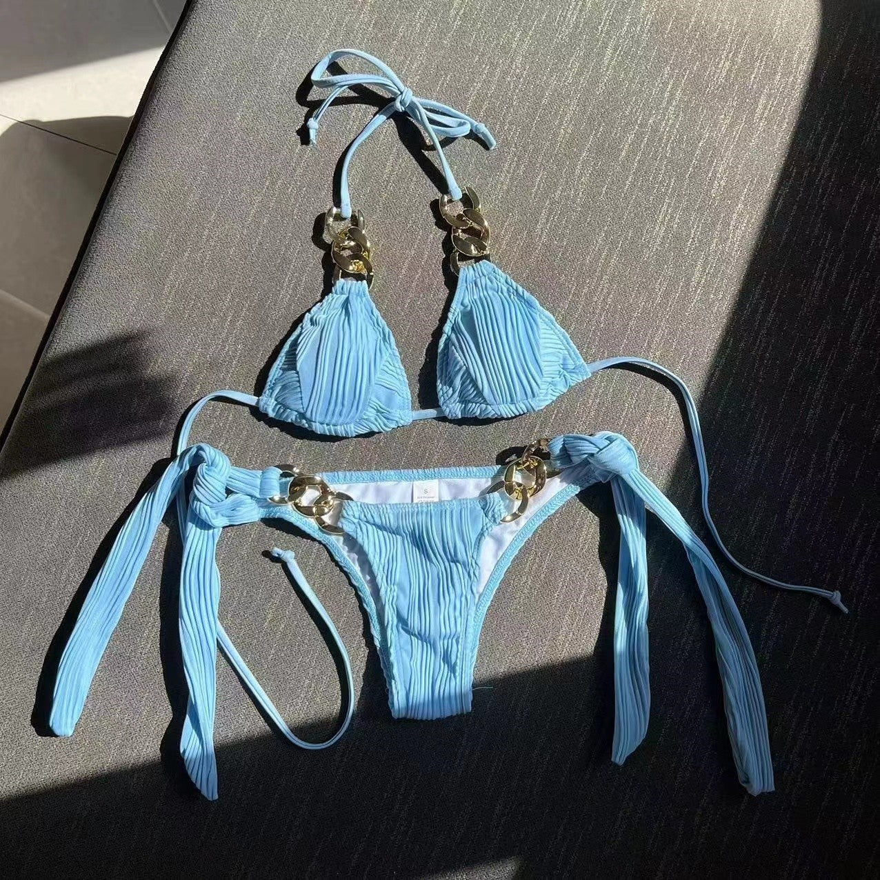 European And American Split Swimsuit Chain Bikini